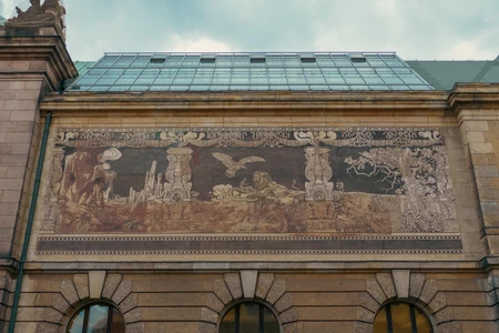 Historic Mural on Building Facade
