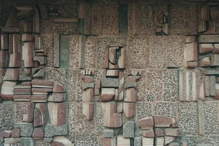 Artistic Stone Wall