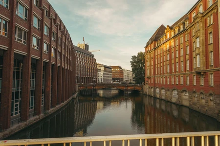 Canal View with Historic Buildings