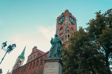 Historic Clock Tower and Statue