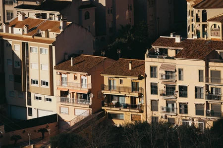 Mediterranean Architecture at Sunset