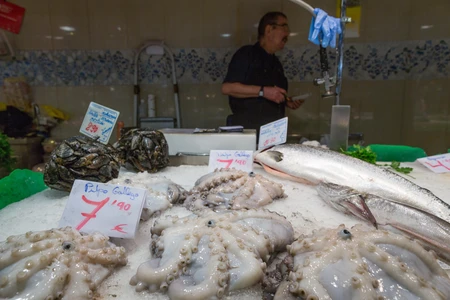 Fresh Seafood Market Display