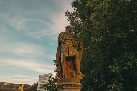 Majestic Statue at Dusk