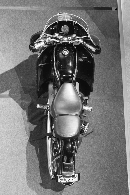 Vintage Motorcycle Top View