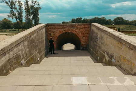 Historical Brick Tunnel Pathway