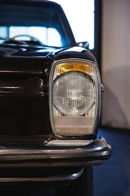 Close-up of Classic Car Headlight