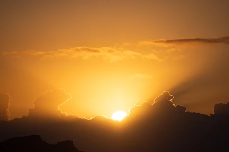 Sunset Over Clouds
