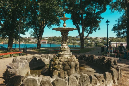 Tranquil Park Fountain