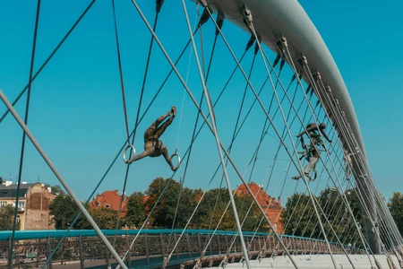 Sculptures on a Bridge