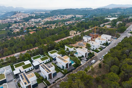 Aerial View of Residential Area