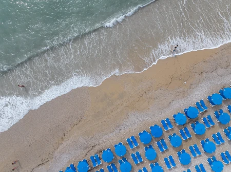 Aerial Beachfront View