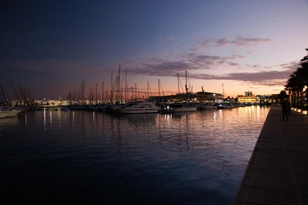 Serene Marina at Dusk