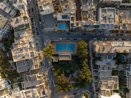 Aerial View of Cityscape