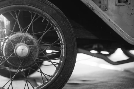 Vintage Wheel Close-Up