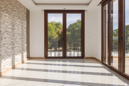 Sunlit Room with Large Windows