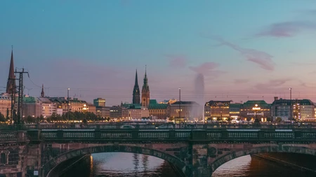 Scenic Evening Cityscape