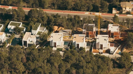 Aerial View of Housing Development