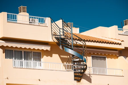 Sunny Spiral Staircase