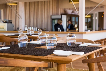 Dining Setup in Modern Cafe