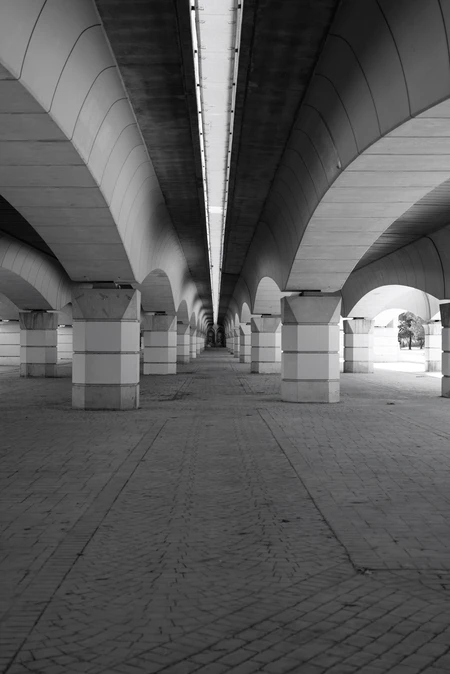 Symmetrical Underpass Arches