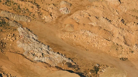 Aerial View of Rocky Terrain