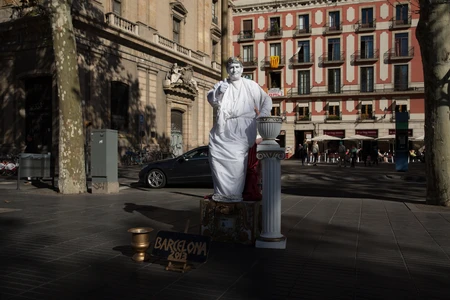 Street Performer in Barcelona