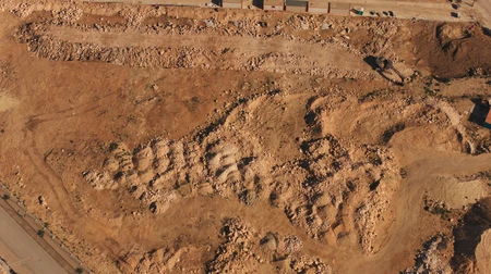 Arid Landscape Aerial View