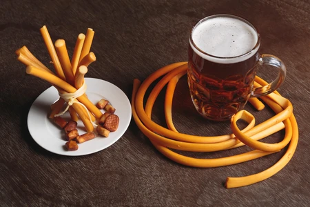Beer and Cheese Arrangement