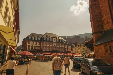 Charming European Street Scene