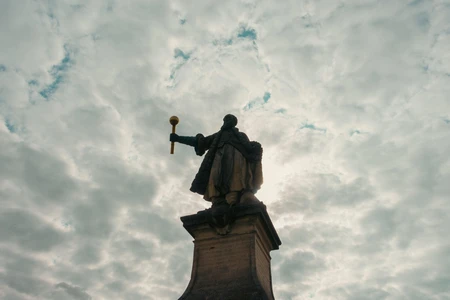 Dramatic Statue Silhouette