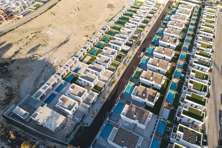 Aerial View of a Residential Complex