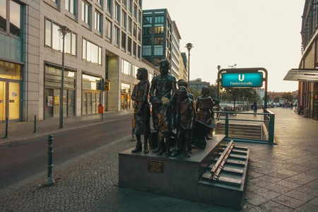 Urban Sculpture at Sunset