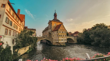 Historic Bridge and Building