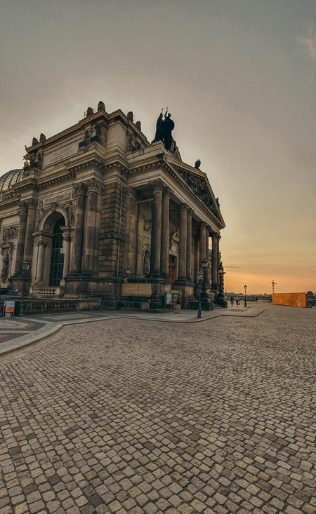 Historic Architecture at Sunset