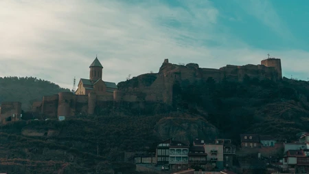 Ancient Fortress at Dawn