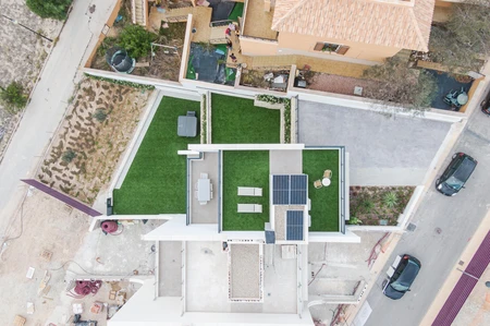 Aerial View of Modern Architectural Design