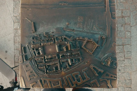 Bronze Model of an Old Town