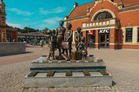Historic Statue in Urban Setting