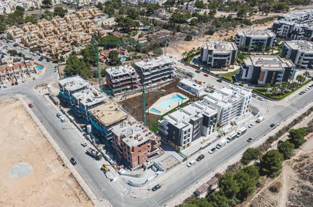 Aerial View of Urban Development