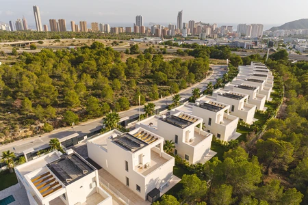 Modern Housing Development with City View