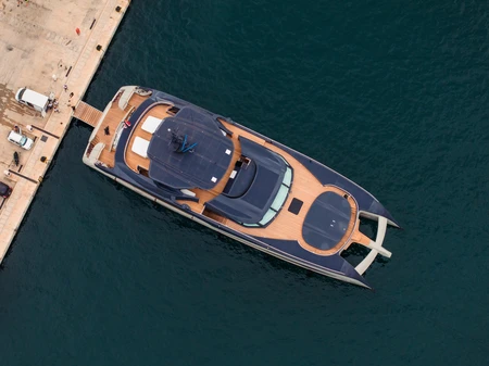 Luxury Yacht at Dock