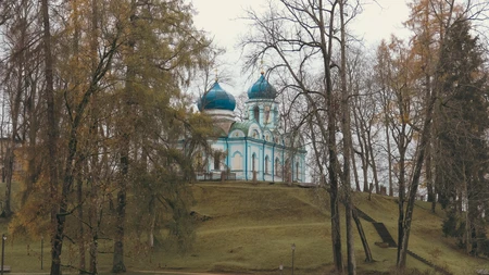 Serene Church Amid Trees