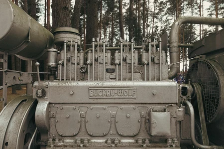Industrial Engine in Forest