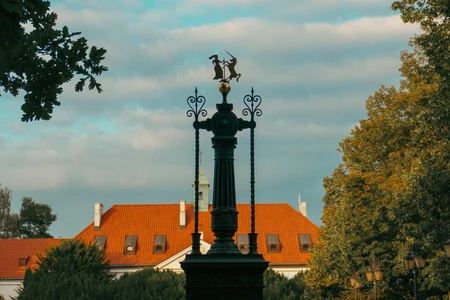 Historic Monument in a Scenic Park
