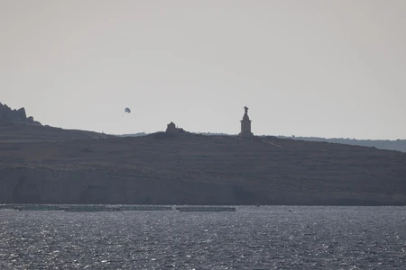 Coastal Promontory with Statue
