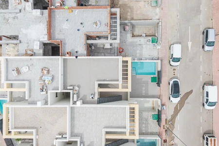 Aerial View of Urban Architecture