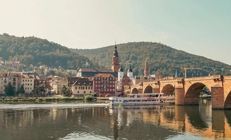 Scenic Riverside Town