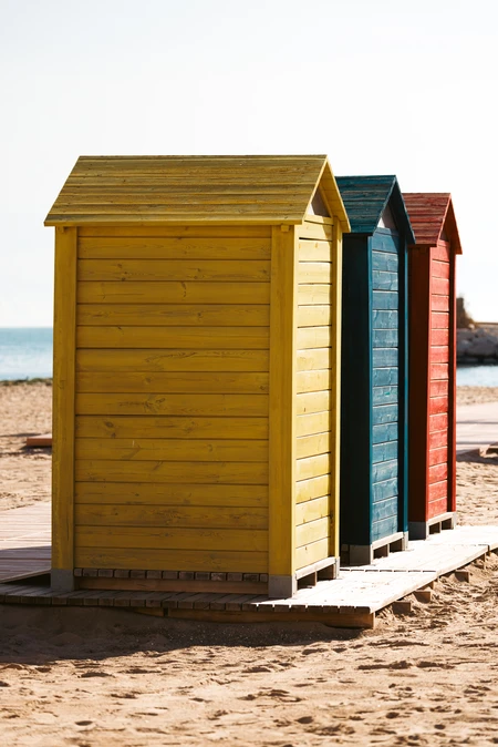 Colorful Beach Huts