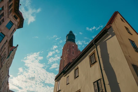 Historic Tower Under Blue Sky