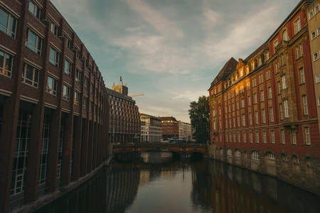 Historic Canal at Dusk